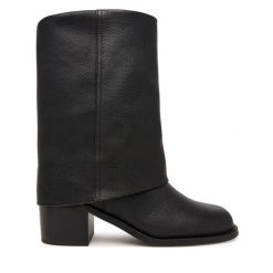 Botki Aldo. Czarne botki Aldo, bez wzorów, bez obcasa, na słupku, bez zapięcia. Za 729.99 zł.