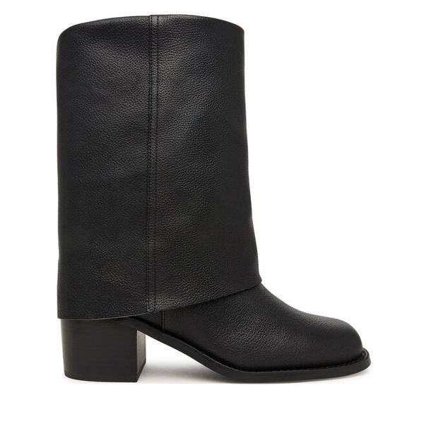 Botki Aldo. Czarne botki Aldo, bez wzorów, bez obcasa, na słupku, bez zapięcia. Za 729.99 zł.