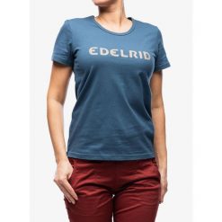 Koszulka bawełniana damska Edelrid Corporate T-Shirt II. Zielone koszulki sportowe EDELRID, bez wzorów, z bawełny, bez ramiączek. Za 113.99 zł.