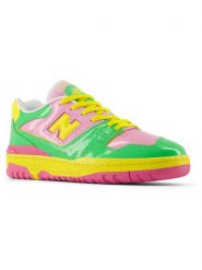 New Balance Skórzane sneakersy "550" w kolorze zielono-różowym rozmiar: 43. Różowe trampki New Balance, bez wzorów, bez zapięcia. Za 377.74 zł.