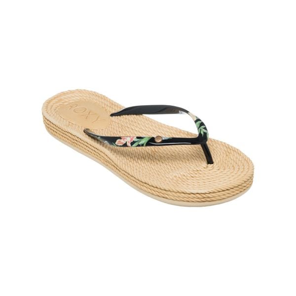 Sandały dla Kobiety SOUTH BEACH. Czarne sandały Roxy, bez wzorów, z gumy, młodzieżowe, bez obcasa, bez zapięcia. Za 129.99 zł.