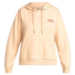 Bluza turystyczna damska Roxy Afternoon Hike. Brązowe bluzy Roxy, s, bez wzorów, z bawełny, z kapturem. Za 283.80 zł.