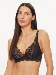 Wonderbra Biustonosz z fiszbiną WB000ARH Czarny. Czarne biustonosze Wonderbra, bez wzorów, z syntetyku. Za 149.99 zł.