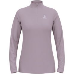 Bluza techniczna damska ODLO Essential Light Mid Layer 1/2 zip. Fioletowe bluzy Odlo, bez wzorów, bez kaptura. Za 349.99 zł.
