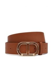 TWINSET Pasek Damski 251TA4430 Brązowy. Brązowe paski Twinset, bez wzorów, ze skóry. Za 349.99 zł.
