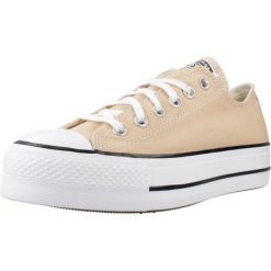Kapcie CONVERSE CHUCK TAYLOR ALL STAR LIFT Pomarańczowy. Brązowe obuwie domowe Converse, bez wzorów, z tkaniny, bez zapięcia. Za 349.99 zł.