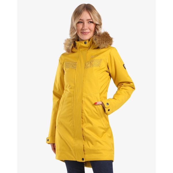 Płaszcz damski Kilpi Peru. Żółte płaszcze Kilpi, l, bez wzorów, bez kaptura. Za 680.25 zł.