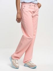 BIG STAR Dżinsy - Comfort fit - w kolorze jasnoróżowym rozmiar: W26/L32. Różowe jeansy Big Star, l, z aplikacjami, z podwyższonym stanem. Za 127.99 zł.