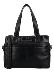 HIDE & STITCHES Skórzana torebka w kolorze czarnym - 30 x 22 x 10 cm rozmiar: onesize. Czarne torby na ramię HIDE & STITCHES, bez wzorów, z materiału, na ramię, bez dodatków. Za 304.99 zł.