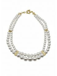 Atelier MIU Pozłacany naszyjnik z perłami - dł. 43 cm rozmiar: onesize. Białe naszyjniki Atelier MIU, z perłą, pozłacane. Za 39.99 zł.