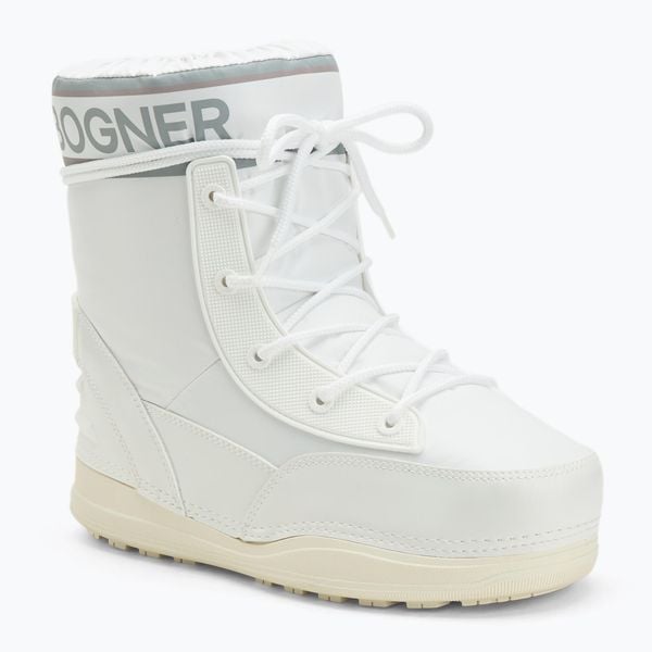 Śniegowce damskie BOGNER La Plagne 14. Białe trapery i śniegowce Bogner, z gumy, przed kolano. Za 859.99 zł.