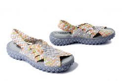 ROCK SPRING Dakota grey veggie, sandały damskie. Szare sandały Rock Spring, bez wzorów, rockowe, bez obcasa, bez zapięcia. Za 164.93 zł.