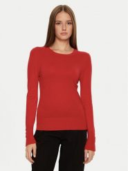 Brave Soul Sweter LK-248HOLLYRD Czerwony Regular Fit. Czerwone swetry Brave Soul, s, bez wzorów, z syntetyku, bez ramiączek. Za 39.99 zł.