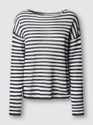 Pepe Jeans Sweter "Kalua" w kolorze czarno-białym rozmiar: M. Białe swetry Pepe Jeans, m, bez wzorów, z jeansu, bez ramiączek. Za 173.99 zł.