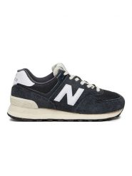 New Balance Skórzane sneakersy "574" w kolorze czarnym rozmiar: 41,5. Czarne trampki New Balance, bez wzorów, z materiału, bez zapięcia. Za 343.41 zł.