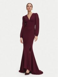 Rinascimento Sukienka wieczorowa CFC0130450003 Bordowy Slim Fit. Czerwone sukienki Rinascimento, m, bez wzorów, z syntetyku, wizytowe, bez kołnierzyka, bez ramiączek. Za 894.99 zł.