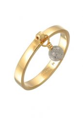 Elli PREMIUM Damski pierścionek wisiorek perła z labradorytem z pozłacanego srebra próby 925 Sterling Silver Pierścionki 1 ct. Szare pierścionki Elli PREMIUM, z labradorytem, pozłacane. Za 328.99 zł.