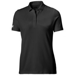 Damska koszulka polo Helly Hansen crew tech. Czarne bluzki Helly Hansen, xs, bez wzorów, bez kołnierzyka, bez ramiączek. Za 301.00 zł.