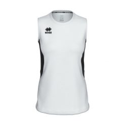 Damski tank top Errea Carry. Białe koszulki sportowe ERREA, bez wzorów, bez ramiączek. W wyprzedaży za 157.00 zł.