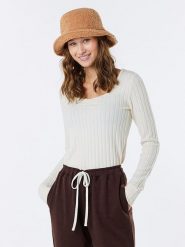 Rip Curl Sweter "Cosy" w kolorze kremowym rozmiar: S. Brązowe swetry Rip Curl, s, bez wzorów, bez ramiączek. Za 57.06 zł.