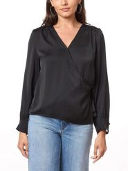 Scotch & Soda Bluzka w kolorze czarnym rozmiar: XS. Czarne bluzki Scotch & Soda, xs, bez wzorów, bez kołnierzyka, bez ramiączek. Za 104.39 zł.