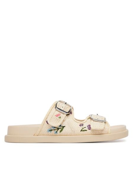 Aldo Klapki Bohochic 14295665 Beżowy. Brązowe klapki Aldo, bez wzorów, z materiału, bez obcasa. Za 211.99 zł.