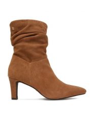 MEXX Botki EO-WI44-TIP-01 Brązowy jasny. Brązowe botki Mexx, bez wzorów, ze skóry, bez obcasa, na szpilce, bez zapięcia. Za 479.99 zł.