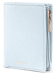 Puccini Skórzany portfel "Zen" w kolorze błękitnym - 11,5 x 8,5 x 2 cm rozmiar: onesize. Niebieskie portfele Puccini, bez wzorów, z materiału. Za 113.45 zł.