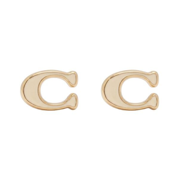 Kolczyki Coach. Żółte kolczyki Coach, złote. Za 152.99 zł.