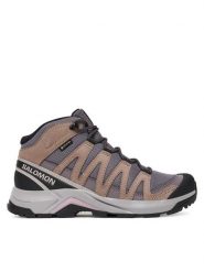 Salomon Trekkingi X-Adventure Recon Mid Gore-Tex L47753400 Fioletowy. Fioletowe obuwie sportowe Salomon, z gore-texu, bez zapięcia, trekkingowe, gore-tex. Za 659.99 zł.