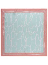 LUHTA Jedwabny szal "Nakolinna" w kolorze turkusowo-jasnoróżowym - 53 x 53 cm rozmiar: onesize. Różowe szaliki Luhta, bez wzorów, z jedwabiu. Za 60.99 zł.