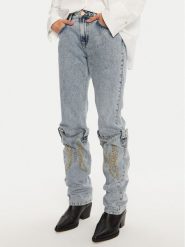 One Teaspoon Jeansy 26712 Niebieski Straight Fit. Niebieskie jeansy One Teaspoon, bez wzorów. Za 519.99 zł.