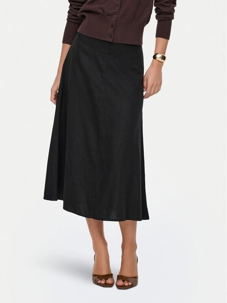ONLY Spódnica midi Goa 15363690 Czarny Regular Fit. Czarne spódnice Only, s, bez wzorów, z wiskozy, midi. Za 119.99 zł.