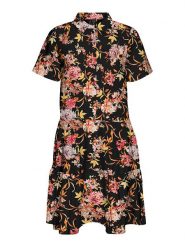 Vero Moda Sukienka "Jeanett" w kolorze czarnym ze wzorem rozmiar: XS. Czarne sukienki Vero Moda, xs, bez wzorów, bez kołnierzyka, bez ramiączek, mini. Za 35.10 zł.