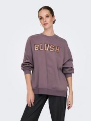 ONLY Bluza w kolorze fioletowym rozmiar: XL. Różowe bluzy Only, xl, bez wzorów, bez kaptura. Za 92.45 zł.
