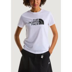 Koszulka crop top Kobieta THE NORTH FACE W EVOLUTION HALF DOME SLIM SHORT SLEEVE. Białe bluzki The North Face, bez wzorów, z bawełny, bez kołnierzyka, bez ramiączek. Za 184.20 zł.