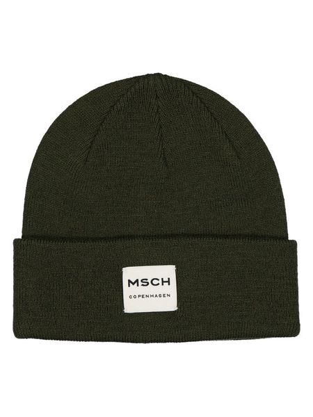 MOSS COPENHAGEN Czapka w kolorze czarnym rozmiar: onesize. Zielone czapki Moss Copenhagen, bez wzorów, z wełny. Za 76.95 zł.