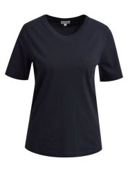 Milano Italy Koszulka w kolorze granatowym rozmiar: S. Niebieskie bluzki Milano Italy, s, bez wzorów, z bawełny, bez kołnierzyka, bez ramiączek. Za 69.99 zł.