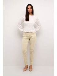 Kaffe Dżinsy - Slim fit - w kolorze beżowym rozmiar: W32/L30. Brązowe jeansy Kaffe, l, z aplikacjami. Za 149.31 zł.