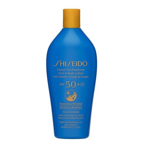 Shiseido - Synchroshield - mleczko Do Opalania Twarzy I Ciała Spf 50+ - Expert Sun P Lotion Spf50+ 300ml - Dla Kobiet. Balsamy i kremy do ciała Shiseido. Za 349.00 zł.