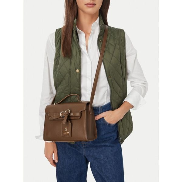 Torebka Beverly Hills Polo Club. Brązowe torebki klasyczne Beverly Hills Polo Club, bez wzorów, bez dodatków. Za 199.99 zł.