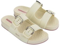 Klapki laczki damskie Ipanema Slide. Czarne klapki Ipanema, bez wzorów, z gumy, bez obcasa. Za 109.00 zł.