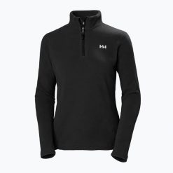 Bluza trekkingowa damska Helly Hansen Daybreaker 1/2 Zip. Czarne bluzy sportowe Helly Hansen, bez wzorów, bez kaptura. Za 319.50 zł.