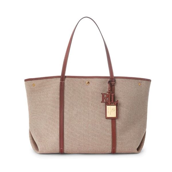 Torebka LAUREN RALPH LAUREN. Brązowe shopper Lauren Ralph Lauren, bez wzorów, bez dodatków. Za 847.99 zł.