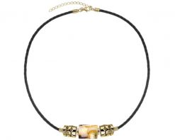 Naszyjnik srebrny z bursztynem. Szare naszyjniki Apart, z bursztynem, pozłacane. Za 1,319.00 zł.