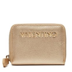 Mały Portfel Damski Valentino. Żółte portfele Valentino, bez wzorów. Za 139.99 zł.