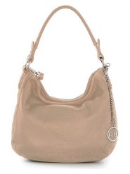 Mia Tomazzi Skórzana torebka "Molise" w kolorze beżowym - 30 x 20 x 8 cm rozmiar: onesize. Brązowe torby na ramię Mia Tomazzi, bez wzorów, z materiału, na ramię, bez dodatków. Za 217.99 zł.