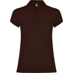 Damska Koszulka Polo W Gwiazdki. Brązowe koszulki polo ROLY, s, bez wzorów, bez kołnierzyka, bez ramiączek. Za 67.99 zł.