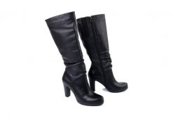 BIOECO BY ARKA 7356 0308+0989 czarny, kozaki damskie. Czarne kozaki Bioeco by Arka, z polaru, bez obcasa, na obcasie, bez zapięcia. Za 629.90 zł.