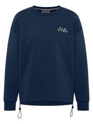 ELBSAND Bluza "Caris" w kolorze granatowym rozmiar: S. Niebieskie bluzy ELBSAND, s, bez wzorów, z bawełny, bez kaptura. Za 165.99 zł.